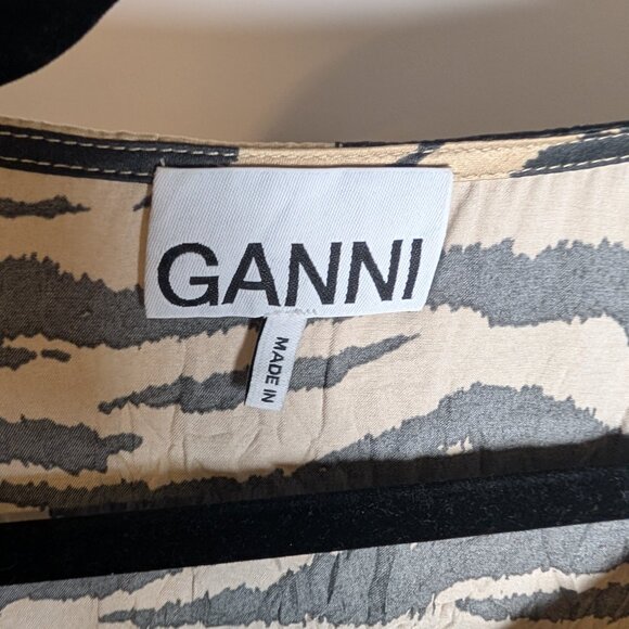 Ganni Animal print crop t - Picture 3 of 4